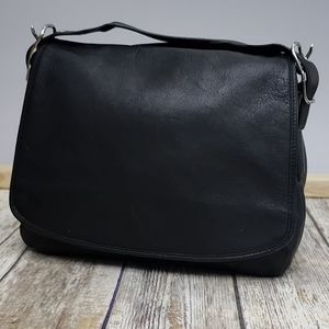 Coach Legacy Crossbody Flap Saddlebag 9332 in black